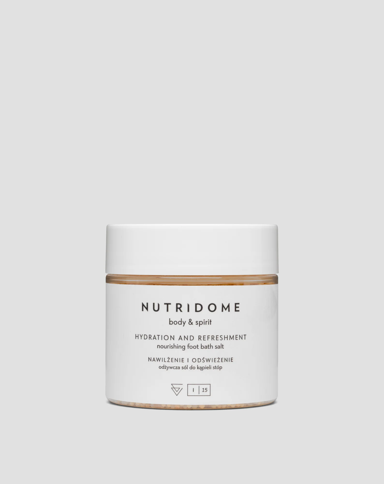 Sels de bain pour les pieds Nutridome, enrichis à 45 % d’urée et à l’eucalyptus