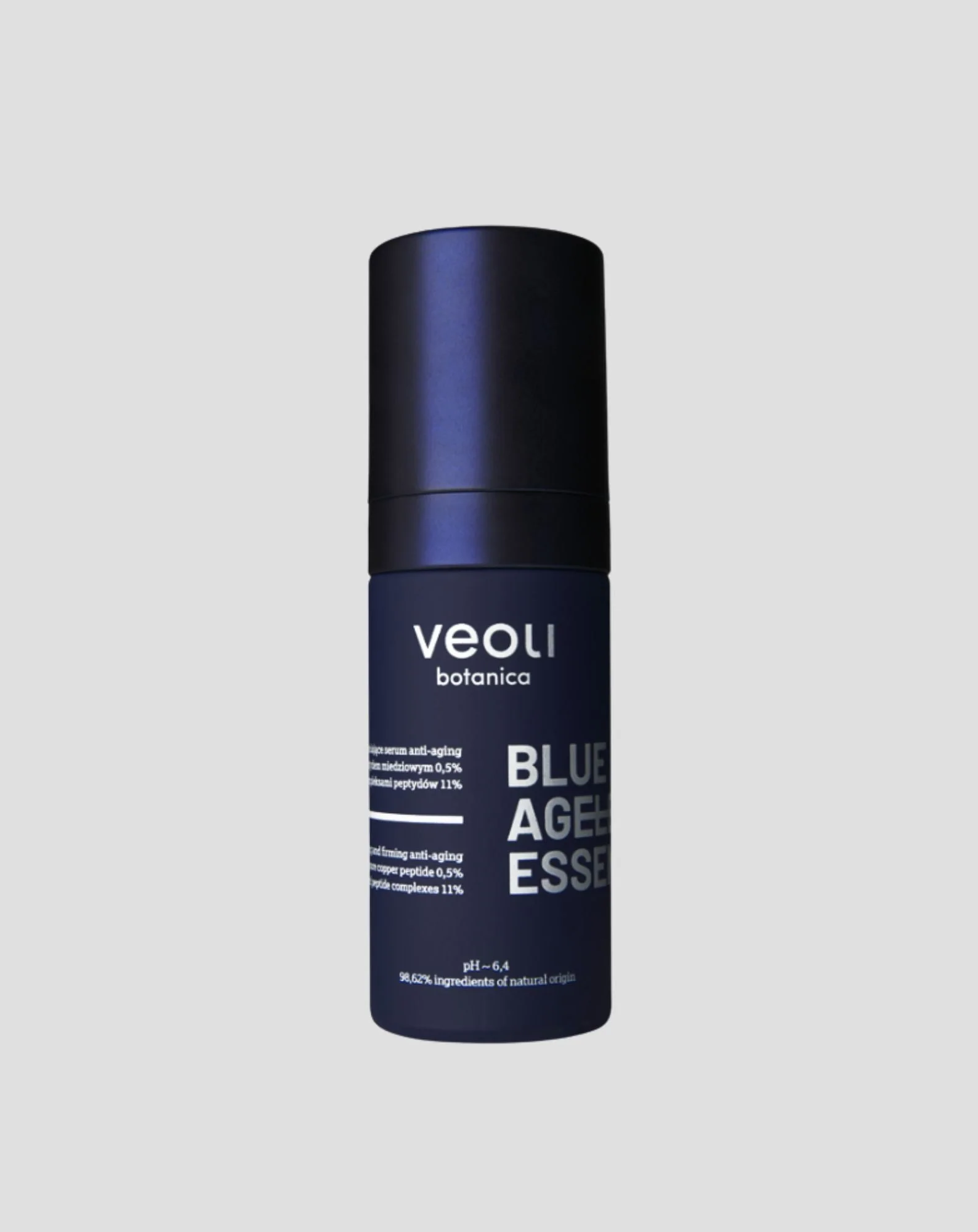 Sérum anti-âge Blue ageless essence au peptide de cuivre et aux complexes peptidiques Veoli Botanica