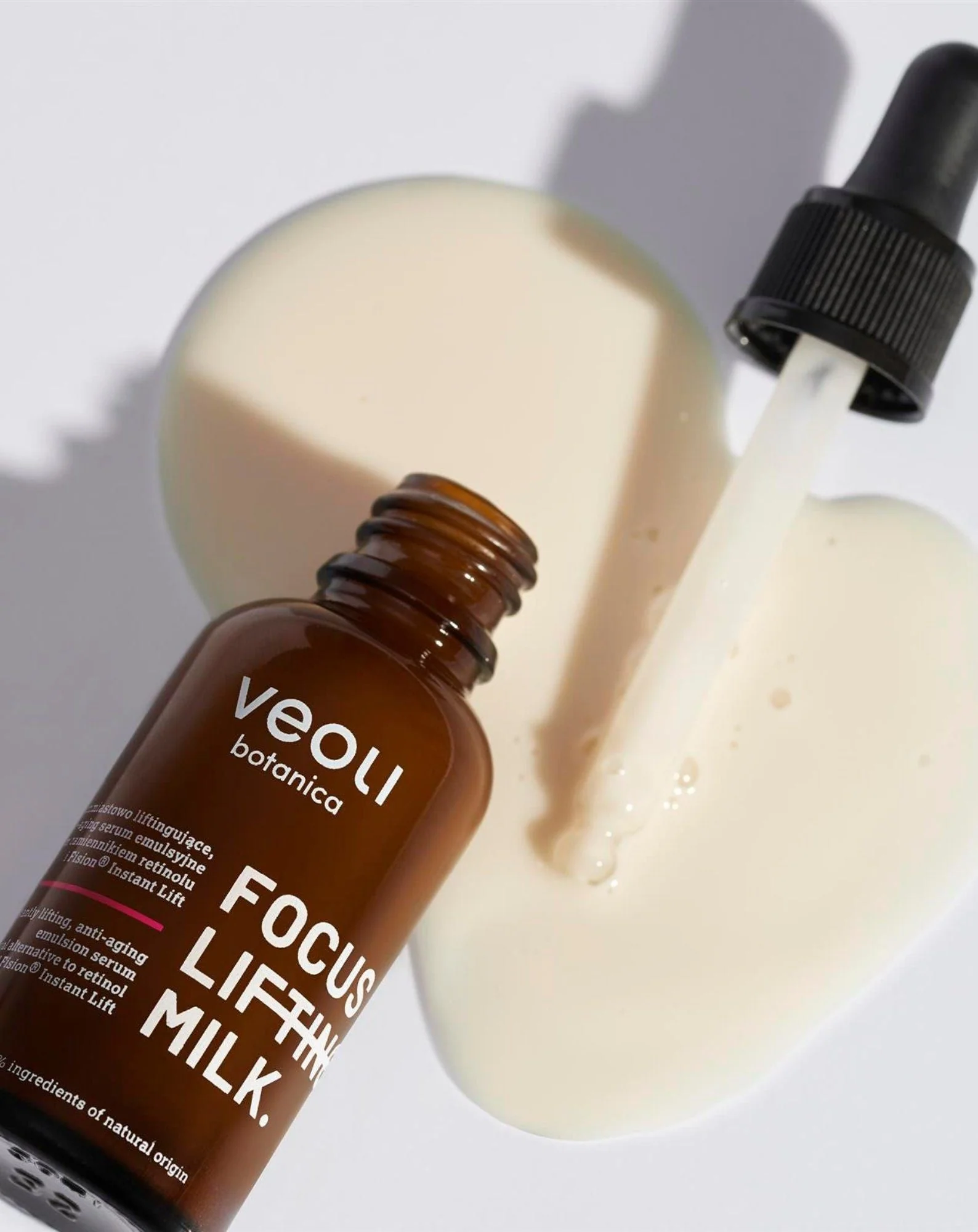Sérum émulsion anti-âge liftant à la bacchiole Focus lifting milk Veoli Botanica - Image 2