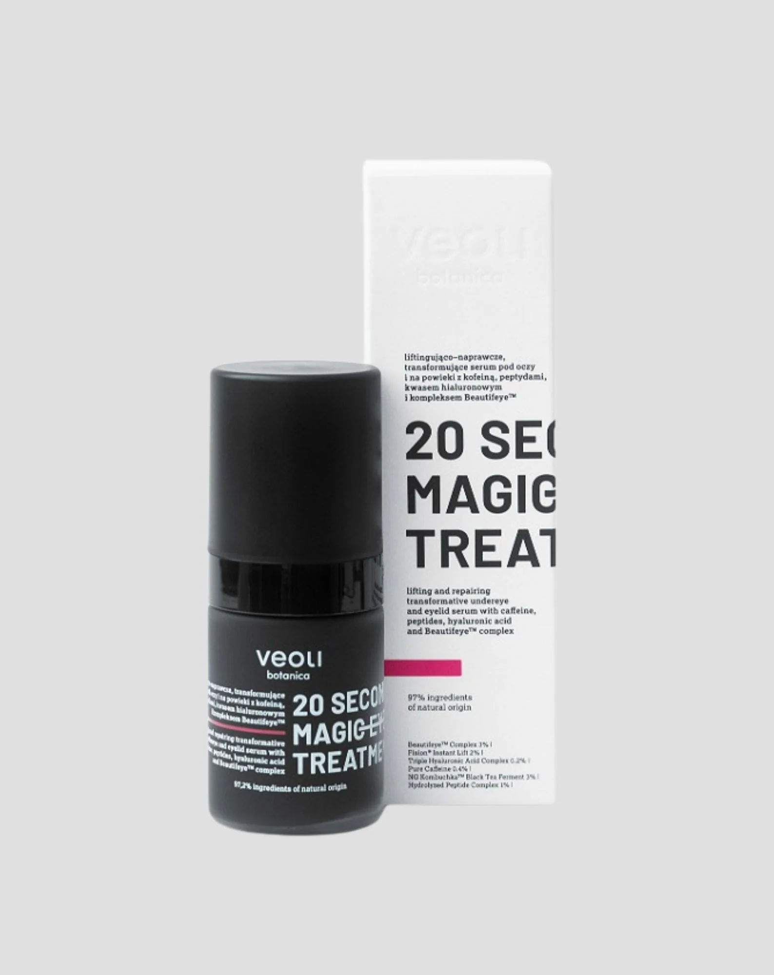 Sérum liftant pour les yeux et les paupières à la caféine 20 seconds magic eye treatment Veoli Botanica - Image 2