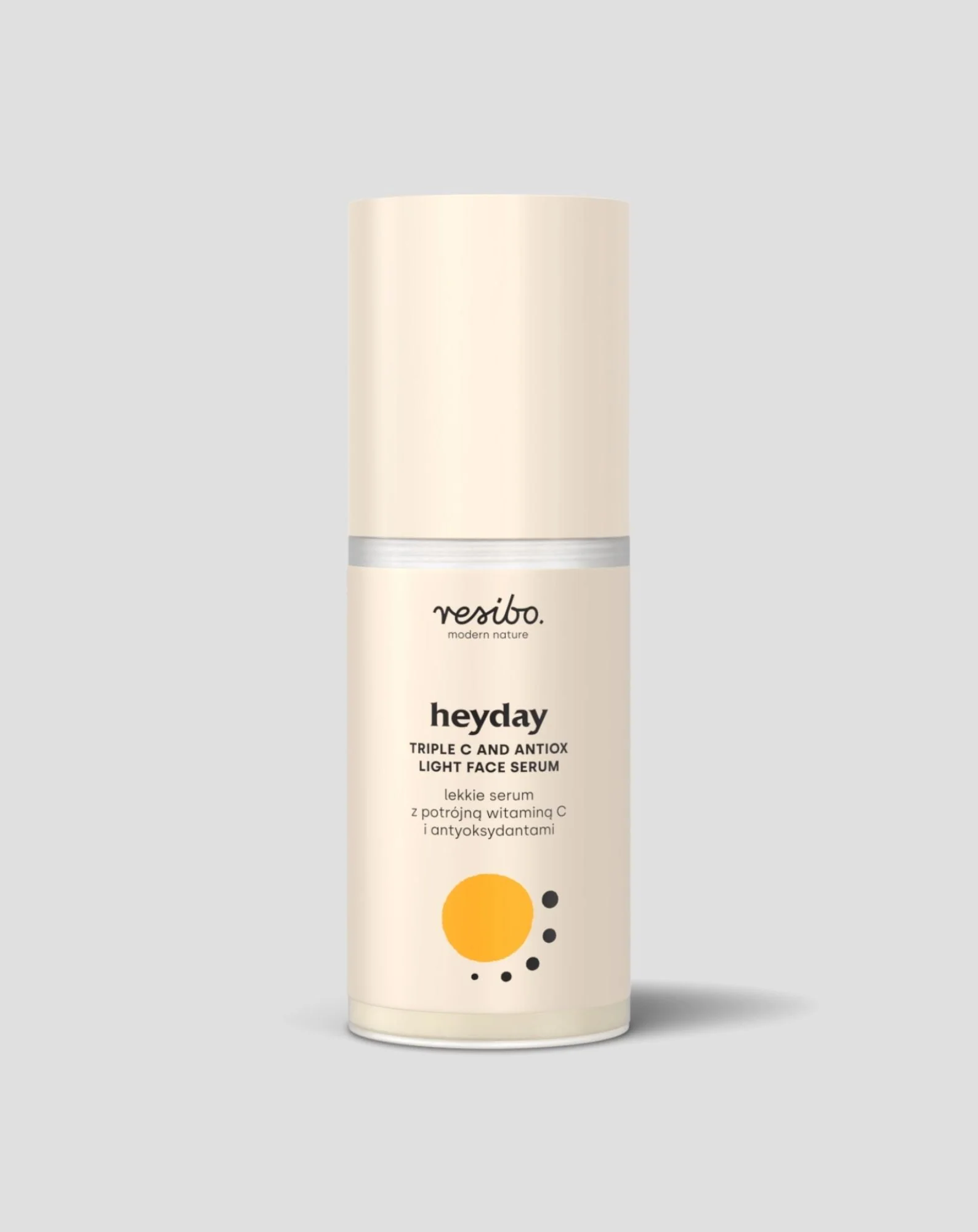 Sérum nourrissant et illuminant pour le visage, avec des antioxydants et de la triple vitamine C Heyday 30 ml Resibo