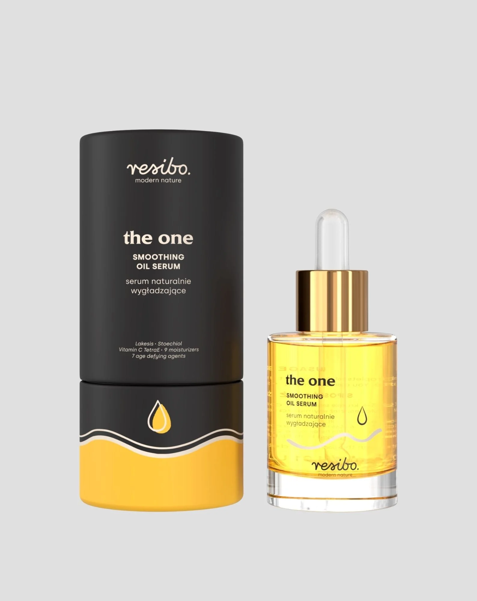 Sérum visage anti-rides lissant naturel The One 30 ml Resibo - Image 3