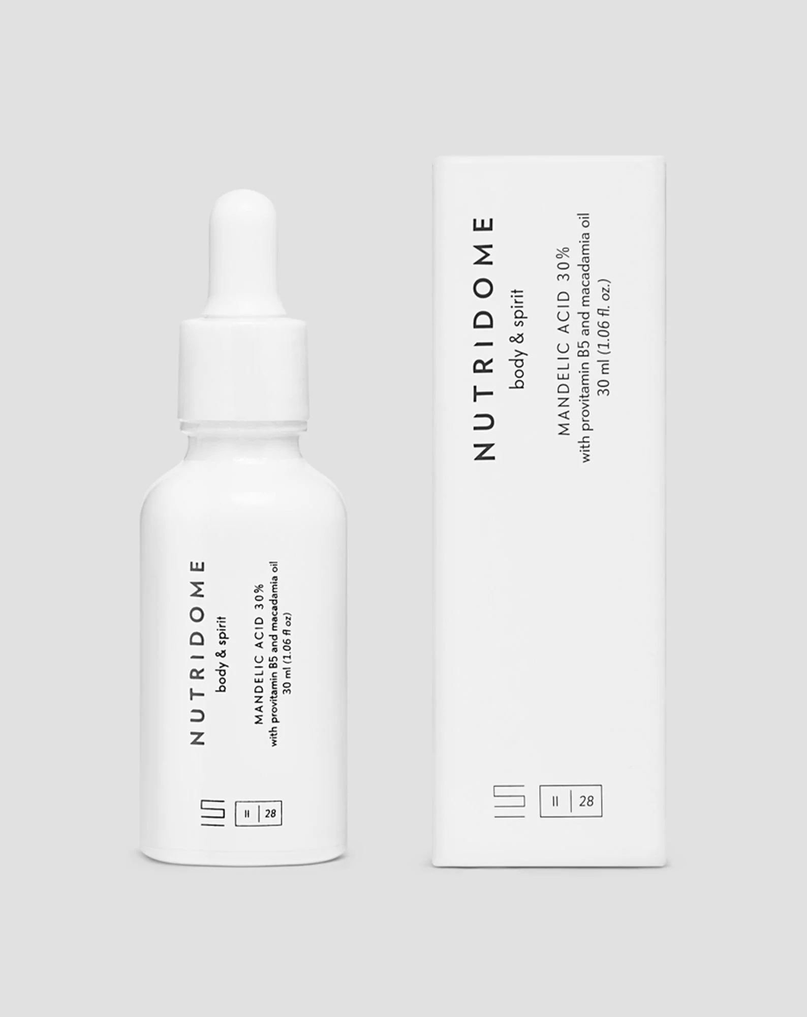 Sérum visage à l'acide mandélique 30% Nutridome, enrichi en pro-vitamine B5 et huile de macadamia - Image 3