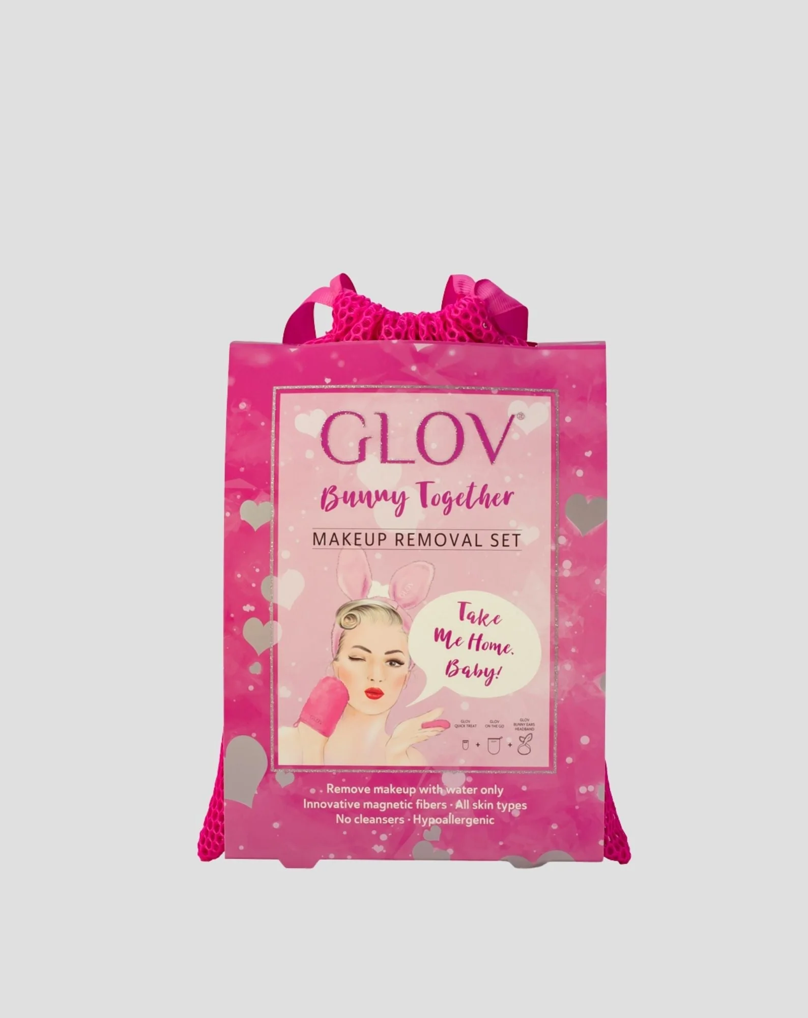 Set de bandeau pour les cheveux deux gants pour le démaquillage et les soins quotidiens de la peau Glov - Image 2