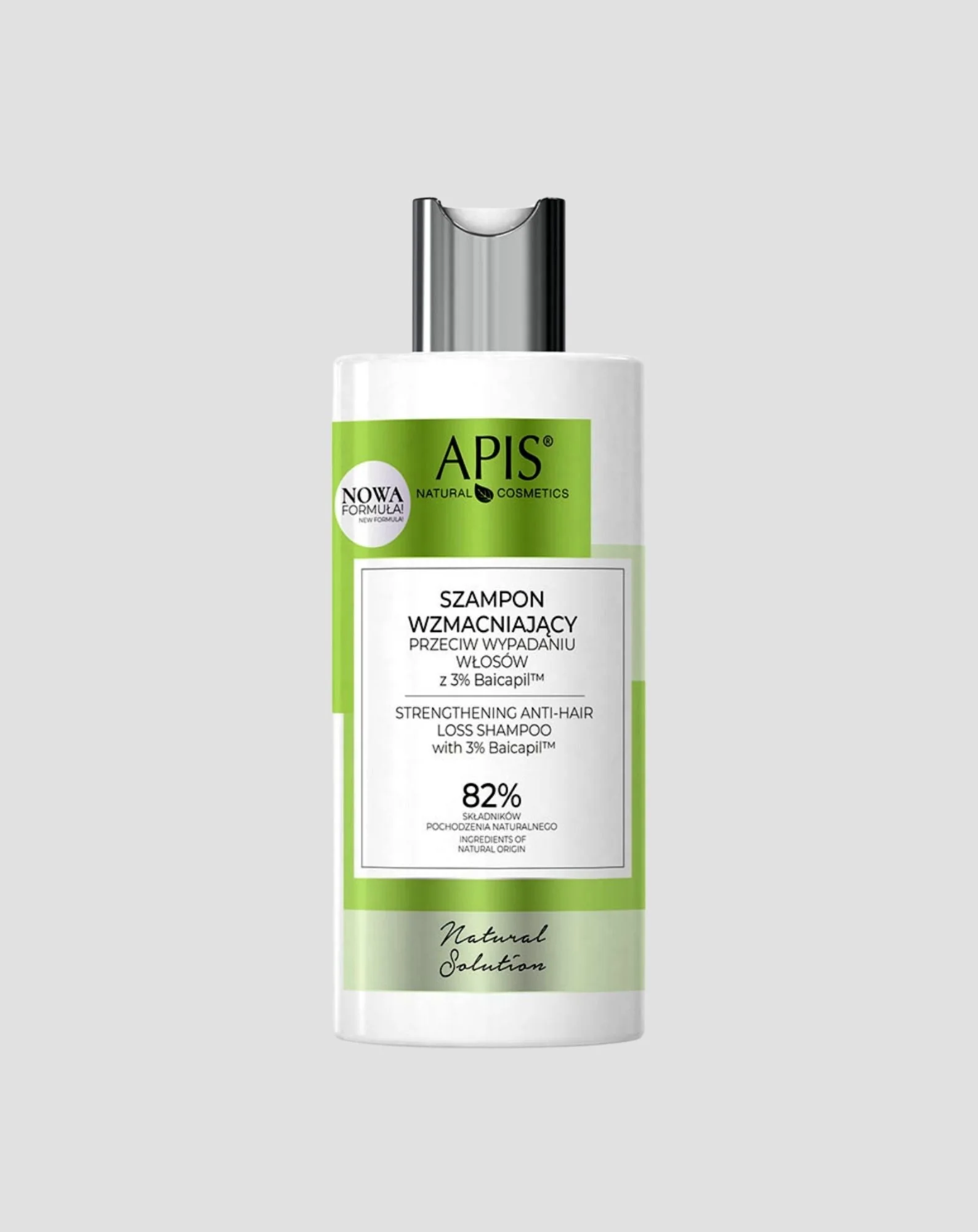 Shampooing fortifiant contre la chute des cheveux avec 3% Baicapil Natural Solution Apis
