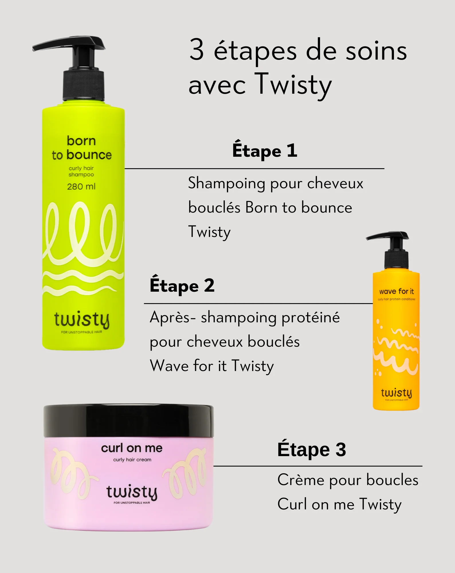 Shampoing hydratant pour cheveux bouclés à l'urée et à l'acide lactique - Twisty - Image 4