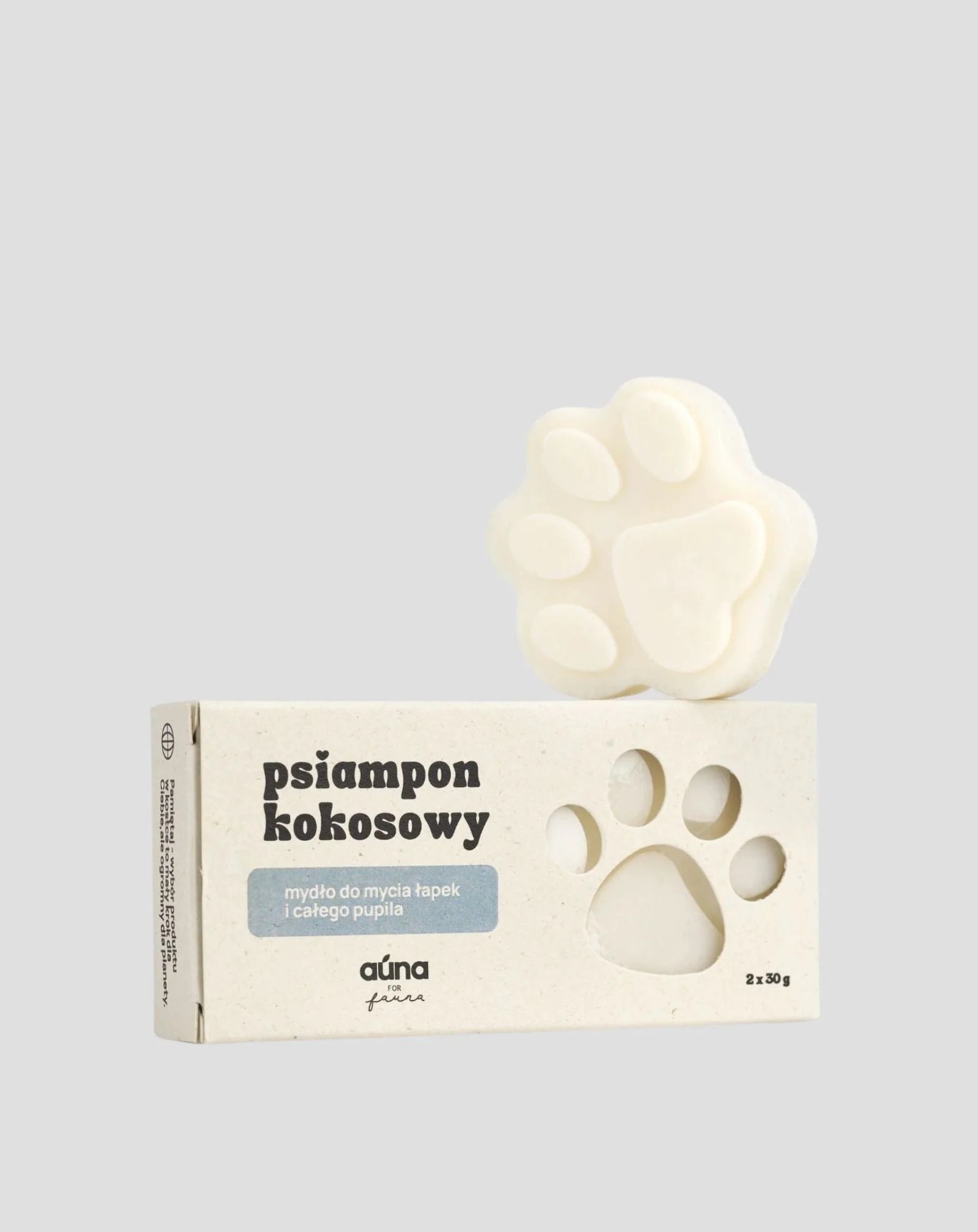 Shampooing pour chien à la noix de coco pour nettoyer les pattes et le corps entier de l'animal Auna For Fauna