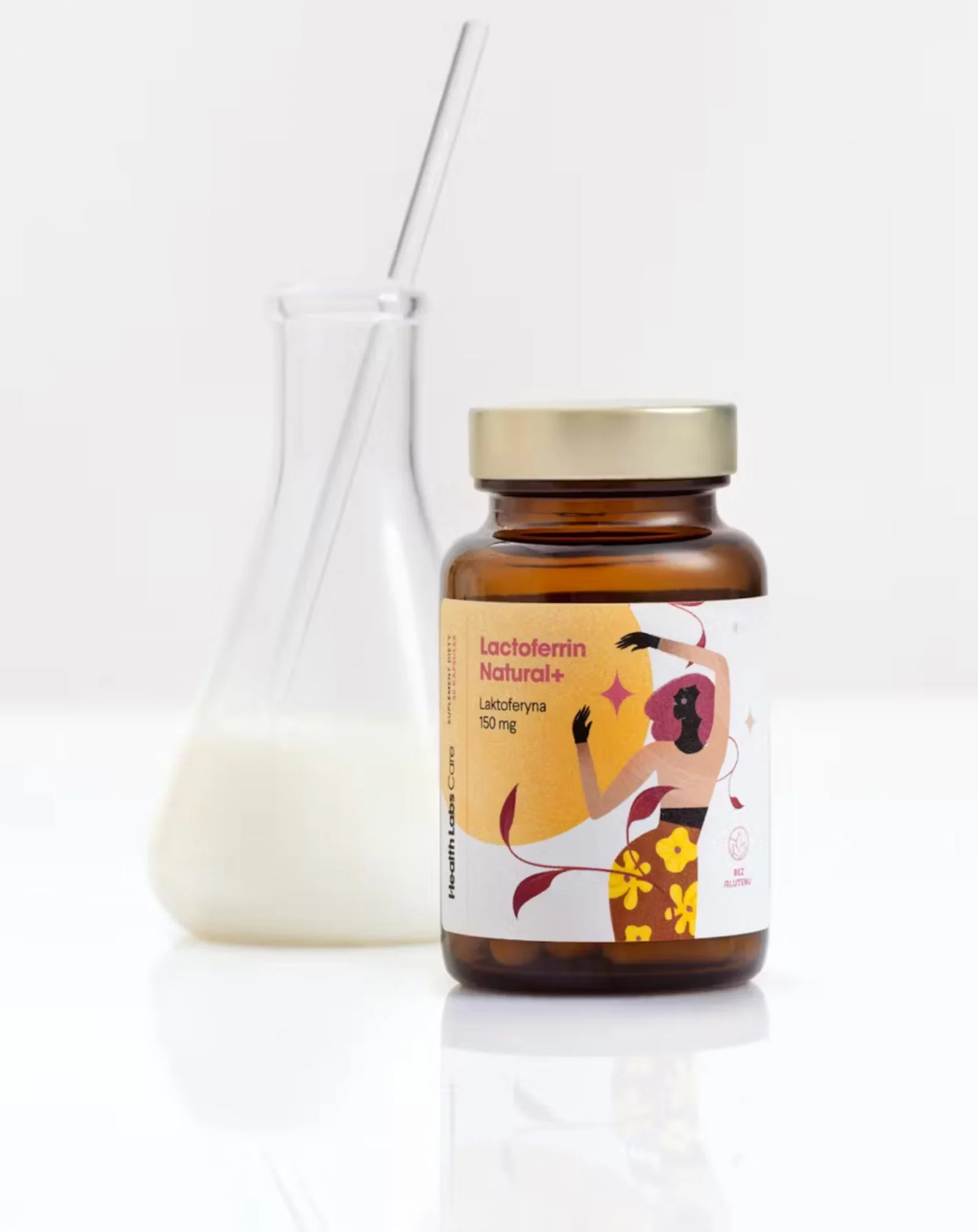 Supplément alimentaire à la lactoferrine 150 mg issue du lait de vache Lactoferrin Natural+ Health Labs Care 30 gélules - Image 3