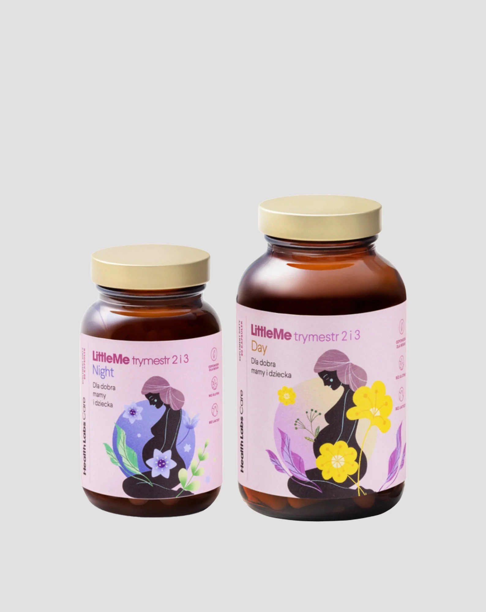 Supplément pour soutenir le développement normal de la grossesse LittleMe trimestre 2 i 3 Health Labs Care 150 gélules