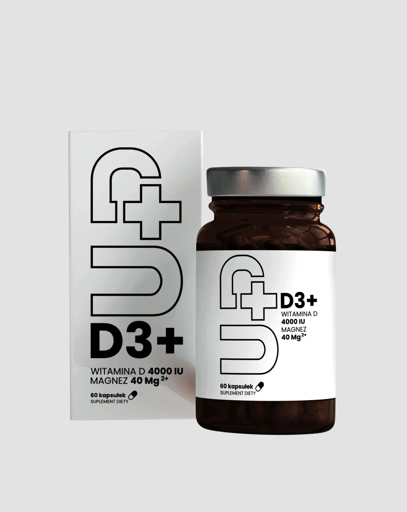 Supplément Up D3+ Vitamine D3 en combinaison avec du magnésium UP Health Pharma 60 gélules - Image 3