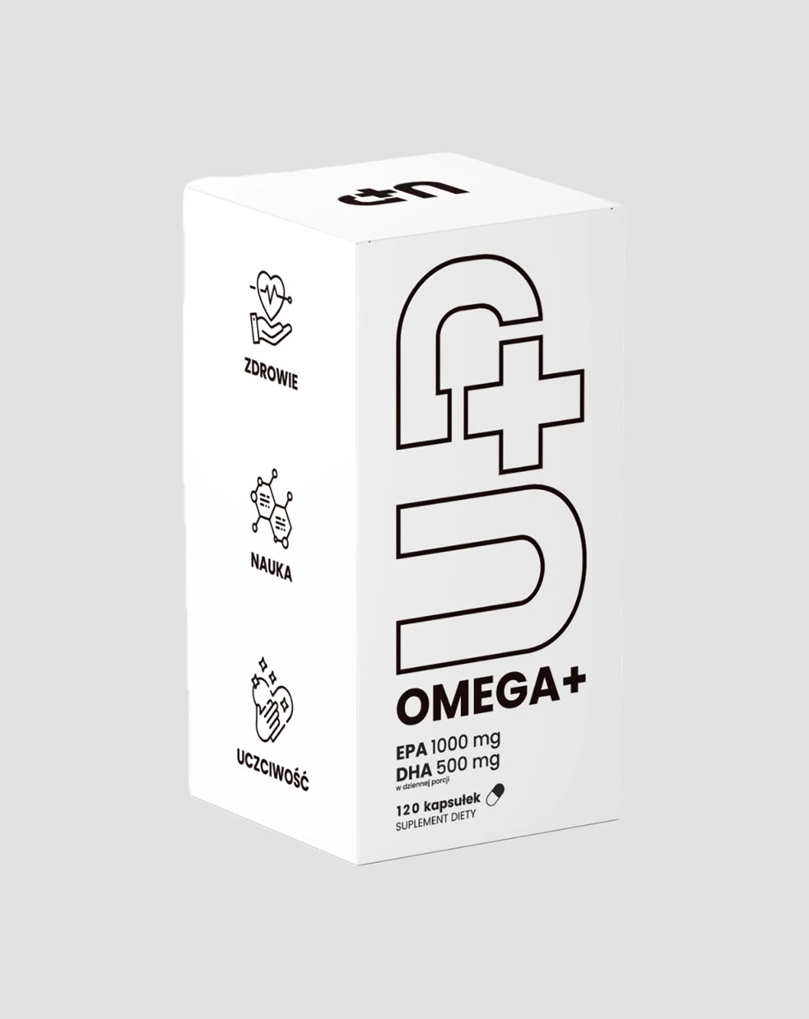 Supplément Up Oméga+ UP Acides gras insaturés oméga-3 Health Pharma 120 gélules