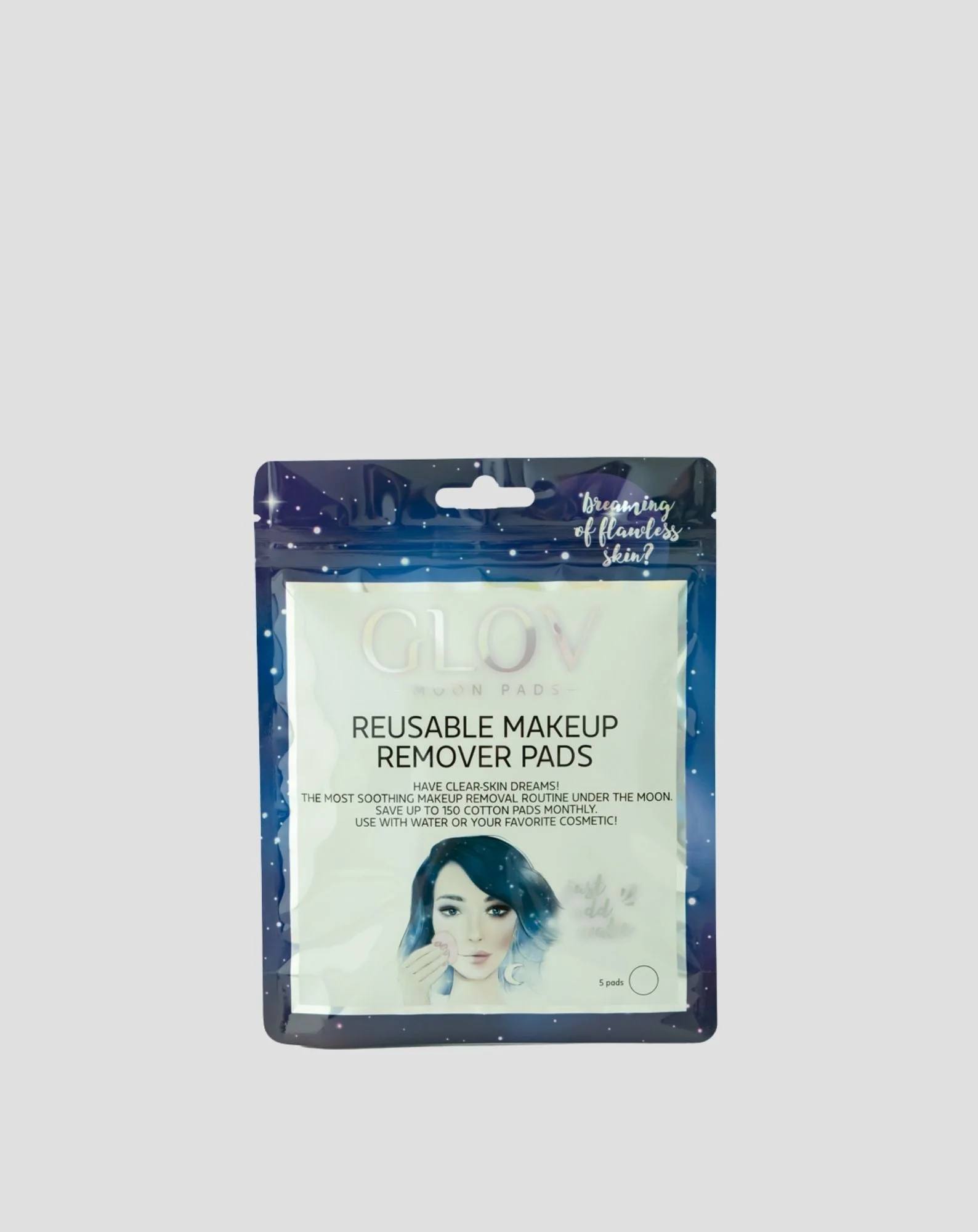 Tampons démaquillants réutilisables pour tous les types de peau pour peaux sensibles Moon Pads Glov - Image 4