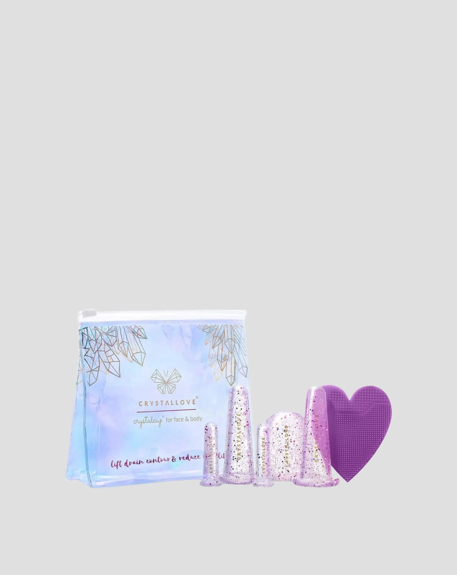 Ventouses en silicone pour le massage du visage et du corps favorisant l’élimination des toxines Crystallove
